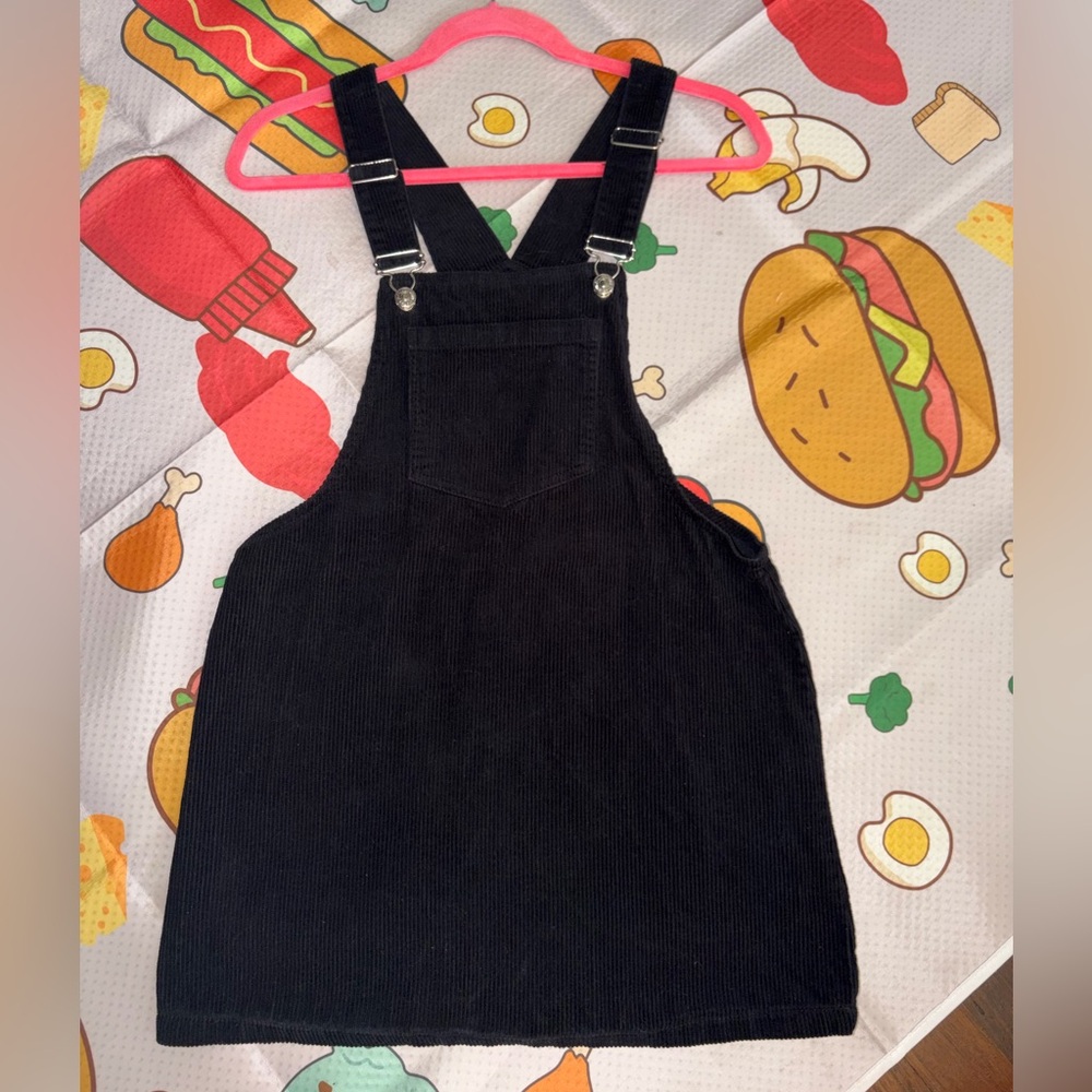 Forever 21 Black Corduroy look Overall Dress